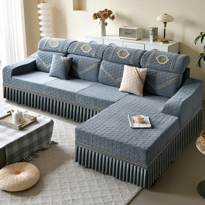 沙发套定制四季通用棉麻加厚全包套罩定做l型2025新款座垫U型