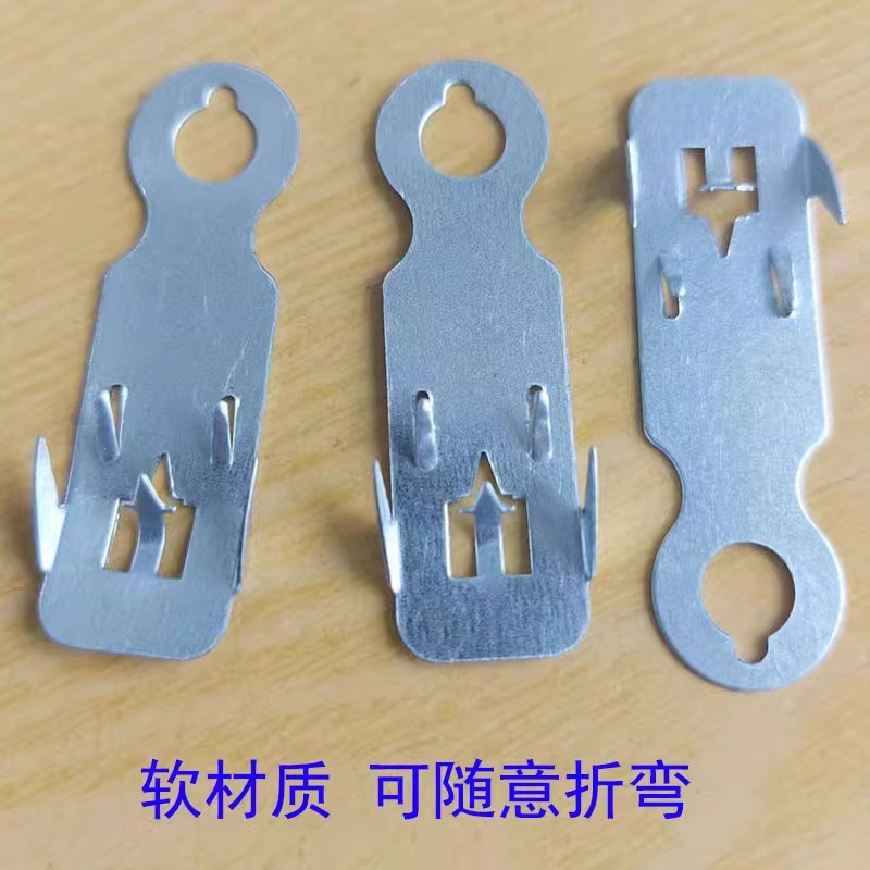 KT板挂钩小吊钩倒刺展板 C型边条平钩大边条弯钩挂刺广告相框配件