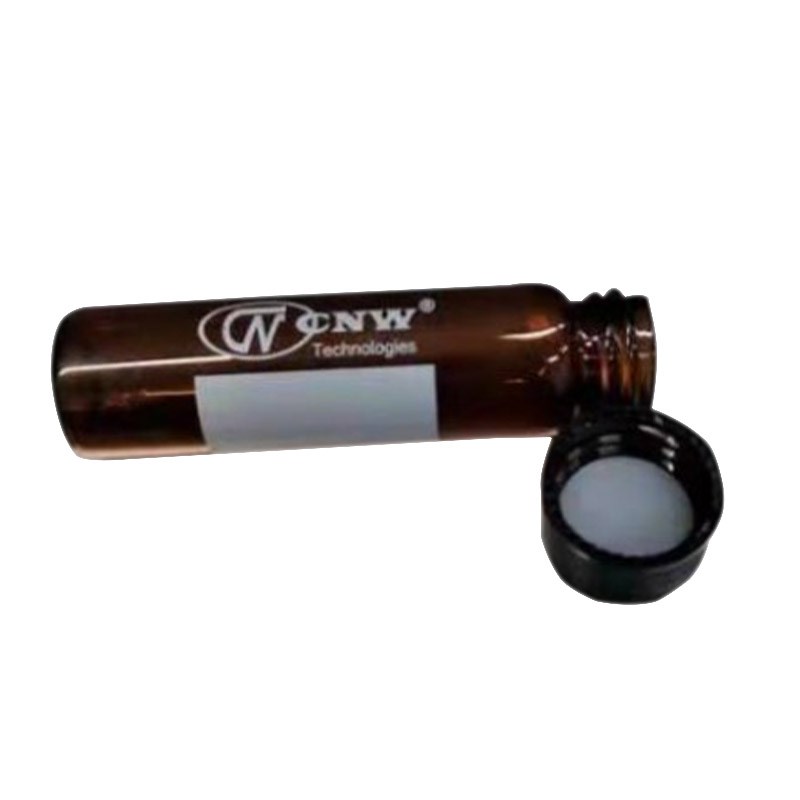 安谱CNW 8ml 棕色进样瓶8毫升样品瓶螺纹口带书写实心盖含隔垫