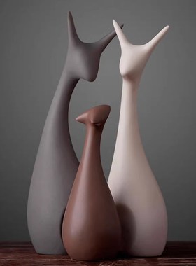 高级感艺术小摆件客厅电视酒柜装饰品玄关书柜橱柜家居工艺品套装