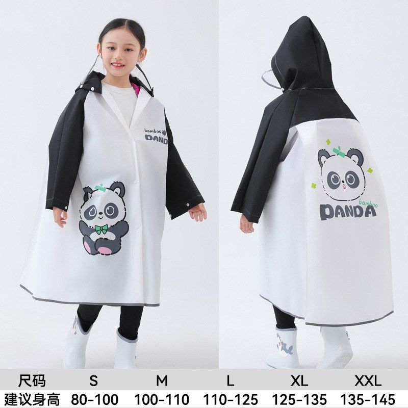 儿童雨衣男童小孩全身防水女童熊猫宝宝幼儿园小学生上学专用雨披,居家日用,雨披/雨衣,淘宝优惠券,粉丝福利购,淘宝优惠卷