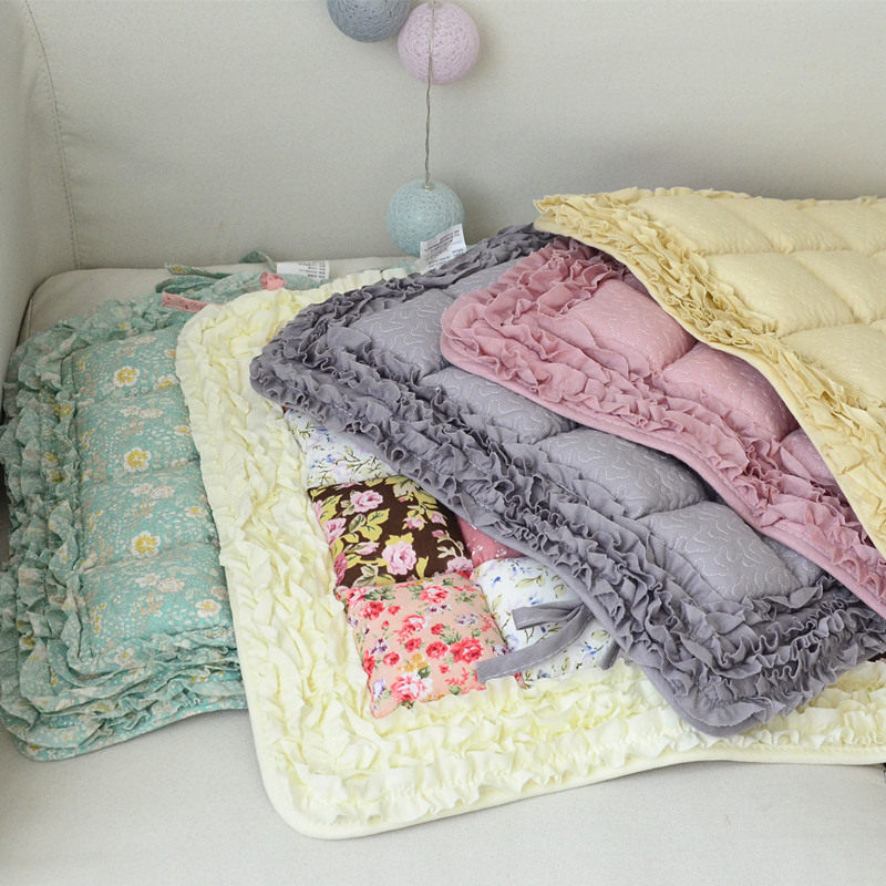 韩式纯色绗缝坐垫加厚布艺椅子垫加大办公室座垫全棉防滑可水洗,居家布艺,椅垫,淘宝优惠券,粉丝福利购,淘宝优惠卷