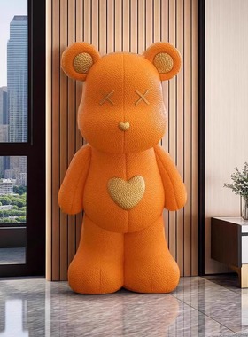 客厅大型暴力熊存钱罐创意落地摆件 电视柜摆件 沙发旁边装饰摆件