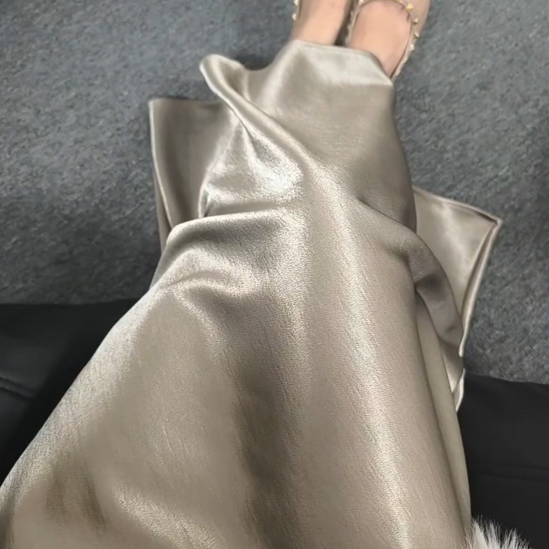 轻国风今年流行独特漂亮缎面高腰显瘦包臀鱼尾半身裙2026春季新款,女装/女士精品,大码半身裙,淘宝优惠券,粉丝福利购,淘宝优惠卷