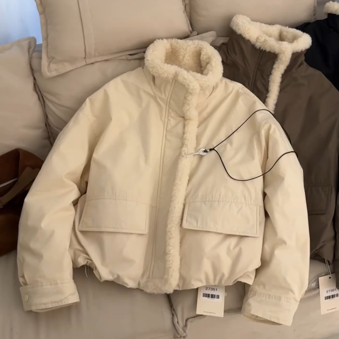 欧货高端大牌独特漂亮立领工装女