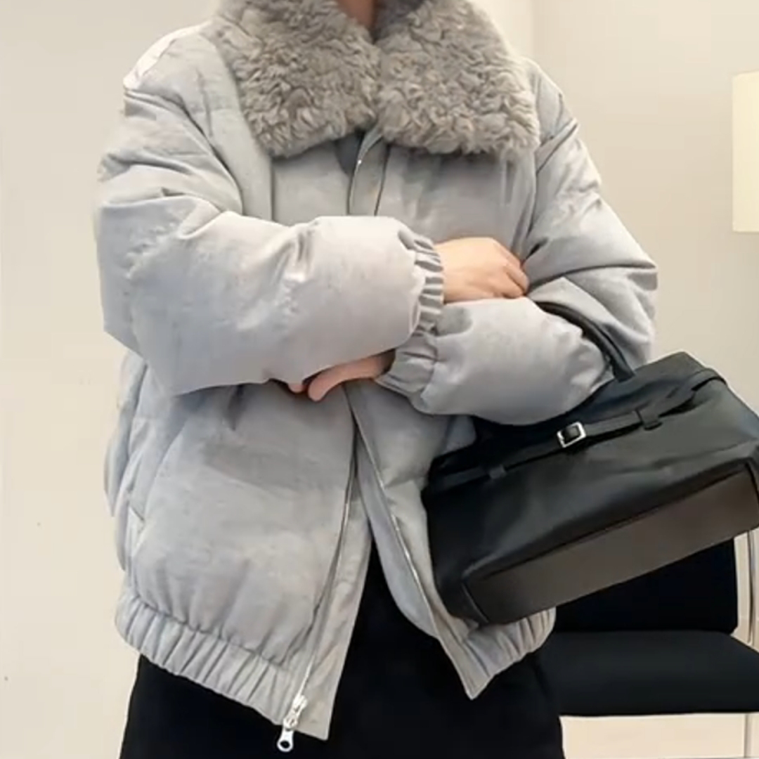 高级感超好看短款棉服面包服外套