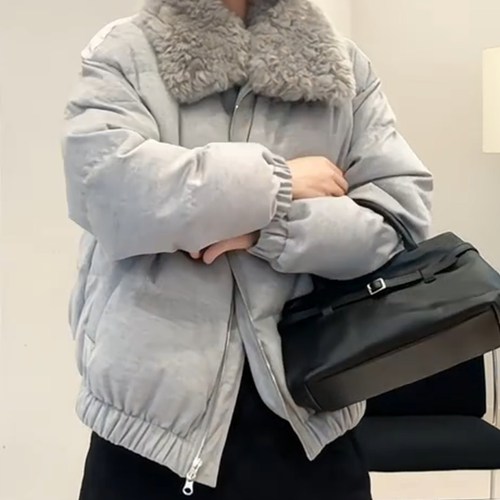 高级感超好看短款棉服面包服外套