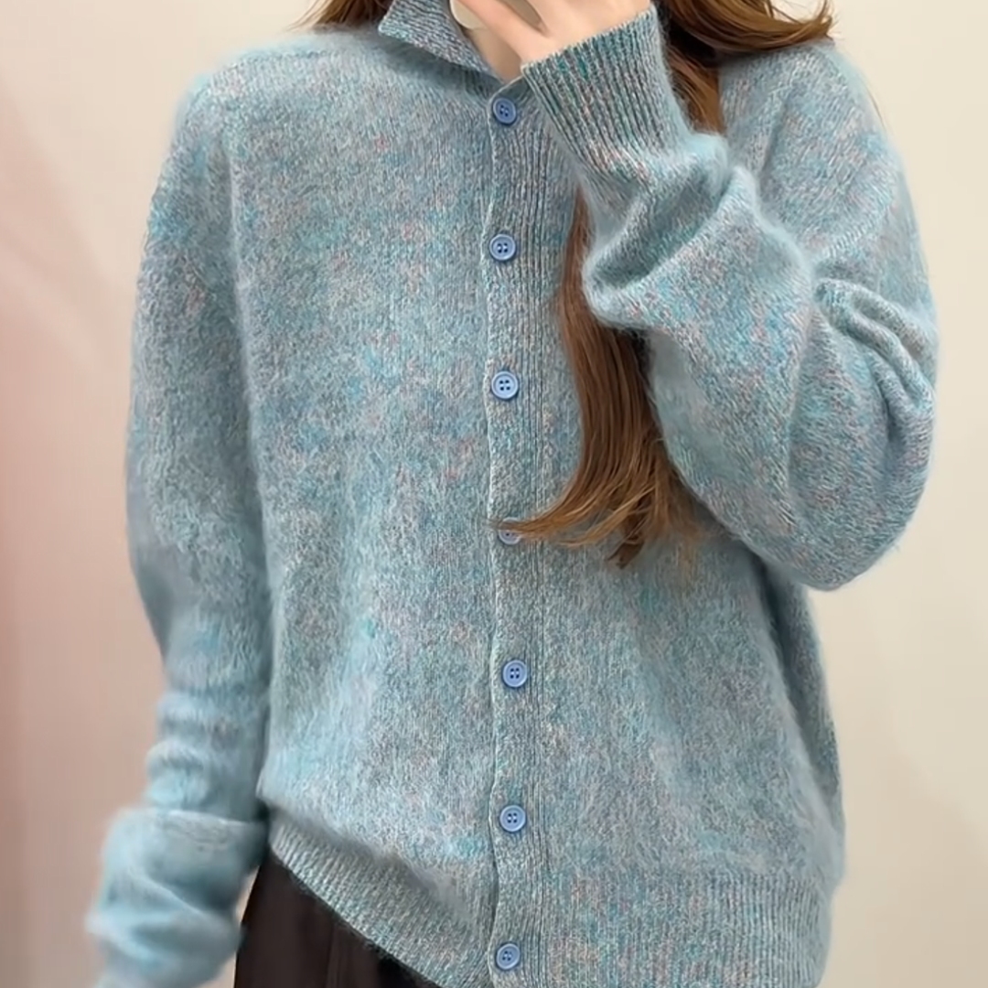 独特漂亮花纱气质小个子宽松上衣