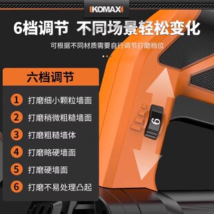 刨墙机铲腻子神器电动粗刨机无尘磨墙机混凝土水泥地面打磨机工具