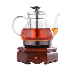康善礼黑茶玻璃煨茶壶侧把白茶黑茶家用养身壶自动煮茶器耐热加厚