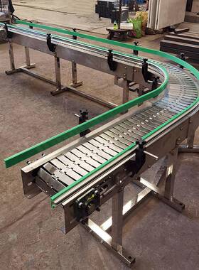 灌装机板链传送带不锈钢平顶链输送机SS812-K750型单双铰平顶链板