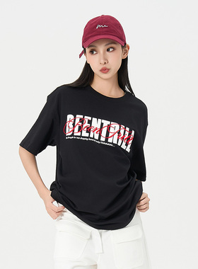 Fun潮牌短袖T恤情侣款2025年夏季BeenTrill系列美式街头休闲上衣