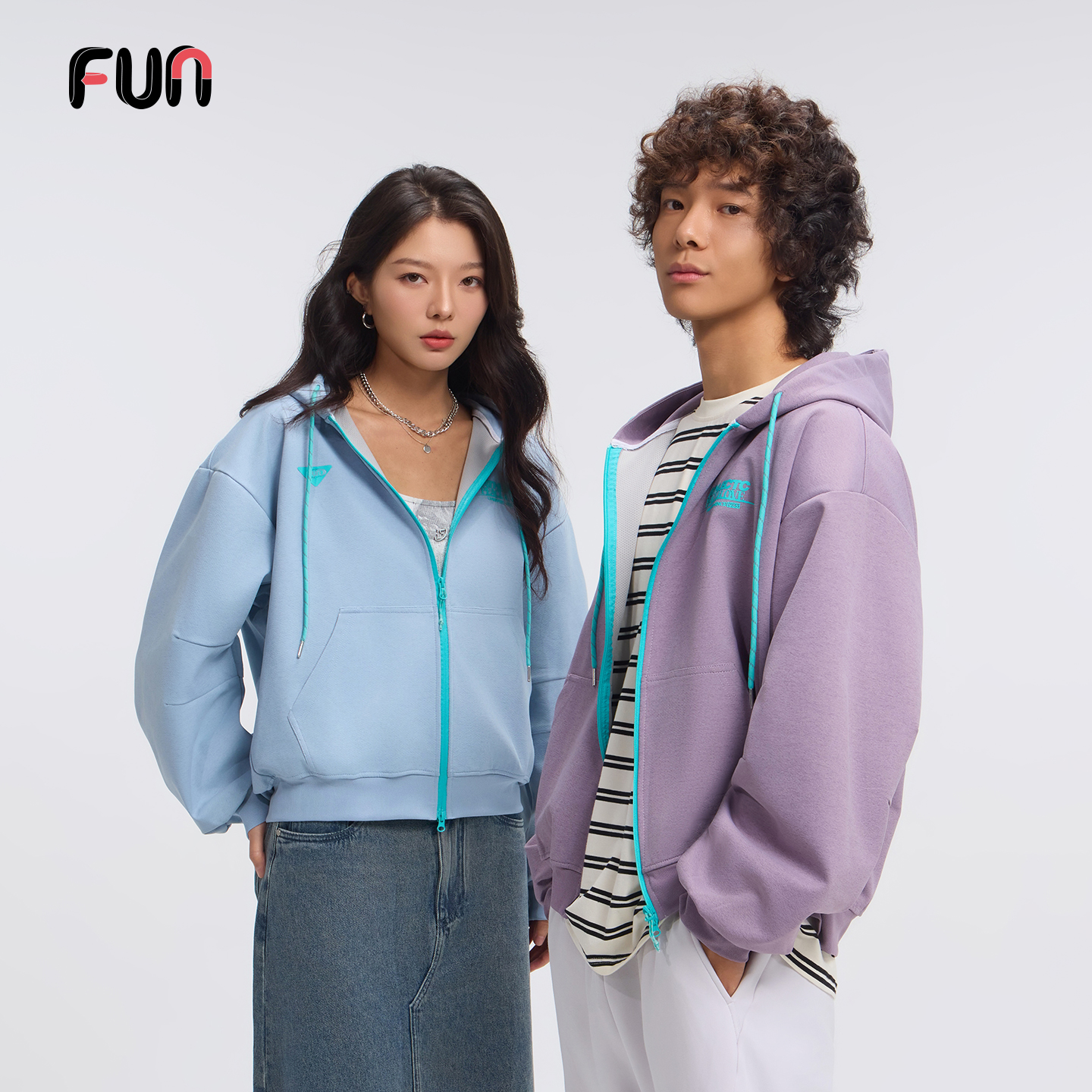 Fun潮牌开衫卫衣情侣款