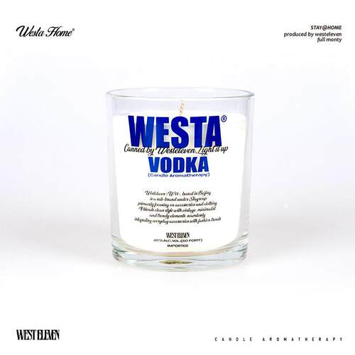 WESTELEVEN W11STA联名 VODKA 香薰蜡烛海盐鼠尾草大豆蜡无烟香氛