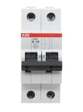 ABB 微型断路器 S202-B16空气开关 2P 16A B型 空开 小型断路器