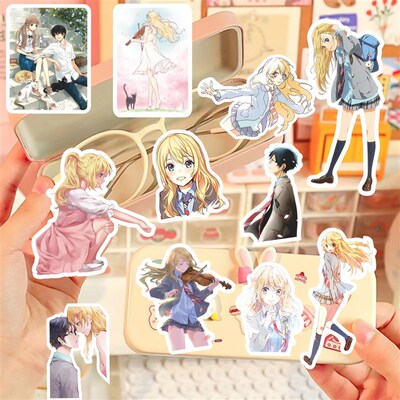 日漫四月是你的谎言贴纸宫园薰有马公生二次元动漫周边自粘贴画