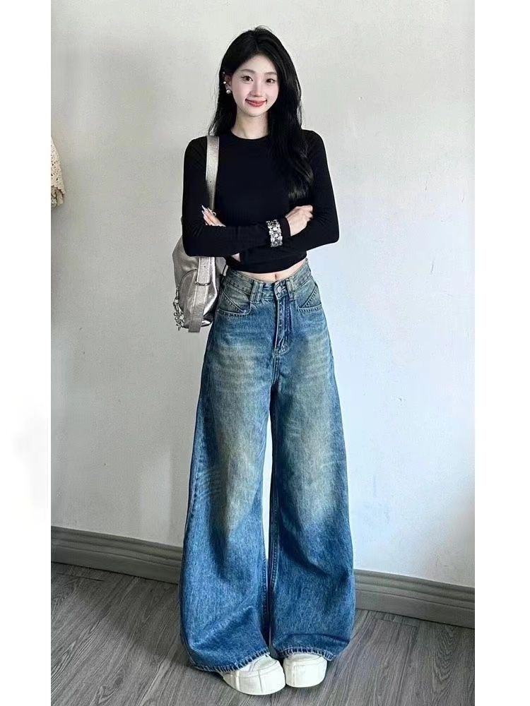 美式收腰辣妹2025春季新款穿搭长袖t恤通勤修身显瘦高级感ins上衣