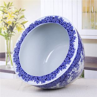 景德镇青花陶瓷花盆大号特大果树盆栽落地缸精品兰花盆景户外种树