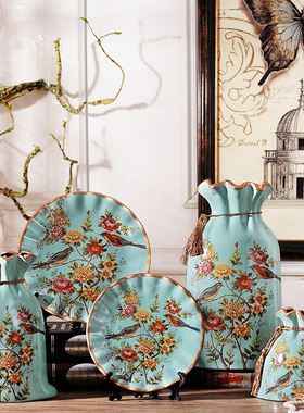 家居饰品房间美式欧式创意酒柜装饰品摆件客厅电视柜工艺品摆设