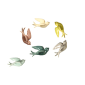 陶瓷墙壁小鸟挂饰 饰挂件墙饰背景墙软装 欧式 壁挂客厅餐厅墙面装