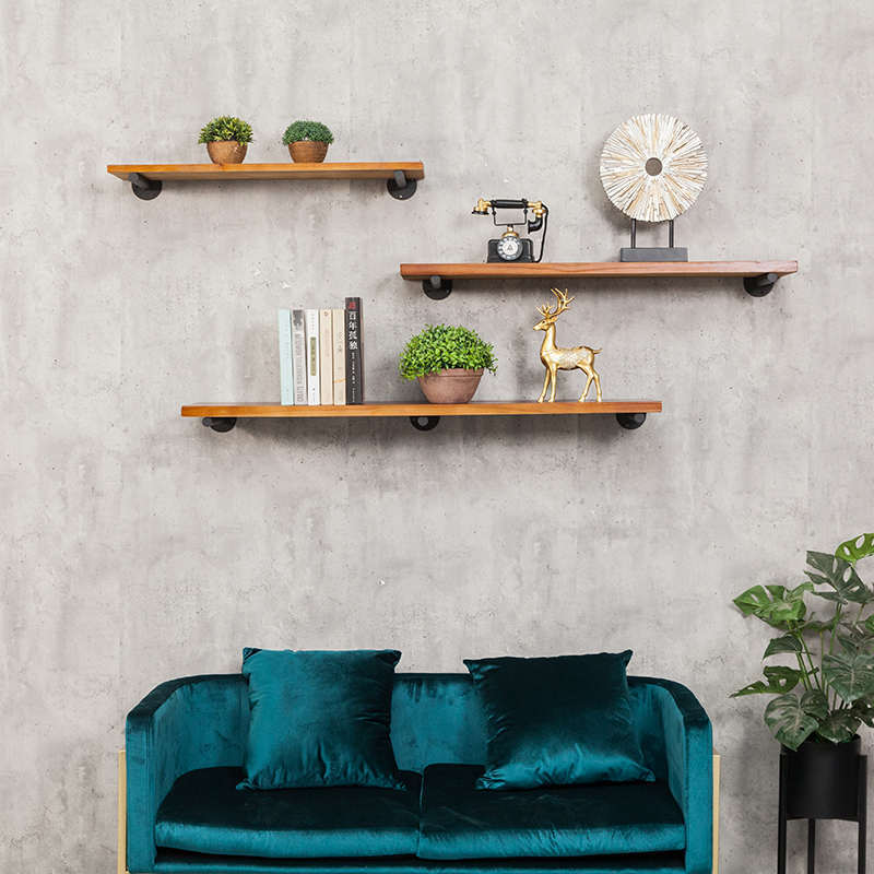 墙上置物架客厅隔板壁挂墙壁墙面装饰卧室搁板创意一字形书架艺术