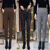 妈妈女裤 中老年驼绒棉裤 女高腰弹力加厚加绒外穿羊毛裤 驼绒保暖裤