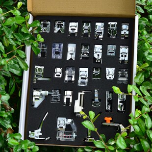 重机真善美家用电动多功能缝纫机配件常用压脚套装32个款盒装组盒