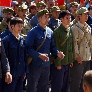 改革开放80年代怀旧服装70知青文艺下乡农民工人中山装复古演出服