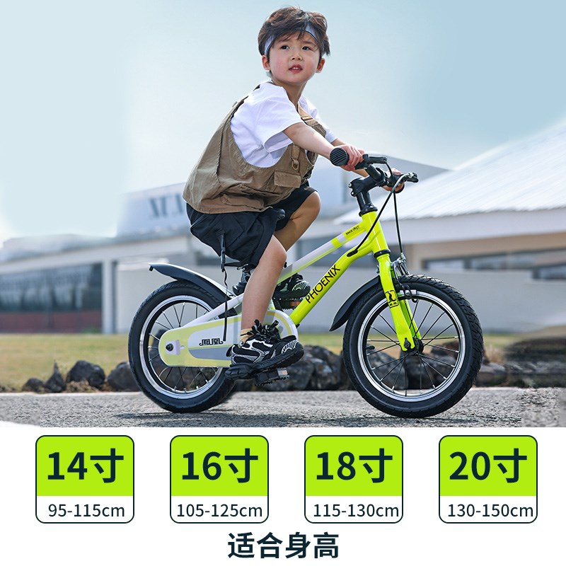 新款凤凰自行车儿童男孩2-3-4-5-6-8-12岁宝宝脚踏男童单车女孩