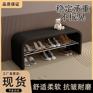 凳家用轻奢高级感进门可坐穿鞋 门口换鞋 柜一体入户卧室床位长条凳