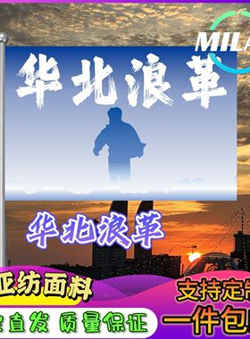 华北浪革旗帜定制大旗音乐节旗帜武功山爬山登山定做手摇旗
