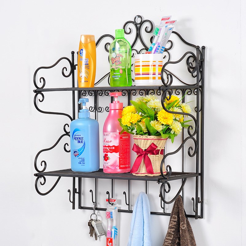 新滢铁艺搁板置物家用架板洞洞架板置物洞洞架增高电脑板墙上置物