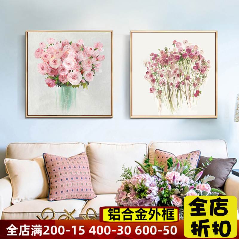 新款大幅艺术奶油风客厅餐厅沙发背景墙茶室床头主卧室挂画装饰画图片