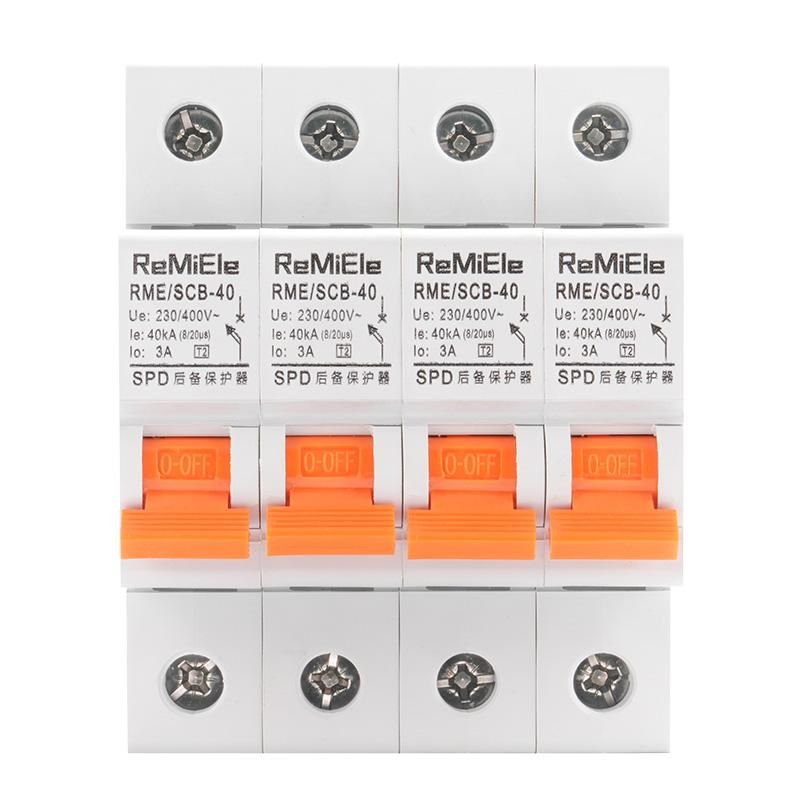 上海人民SCB浪涌后备保护器2P4P40KA20KA 浪涌保护器后备保护装置