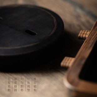 问心堂凌云毛笔架笔挂铜制挂件檀香木毛笔挂新笔挂文房笔挂高档实