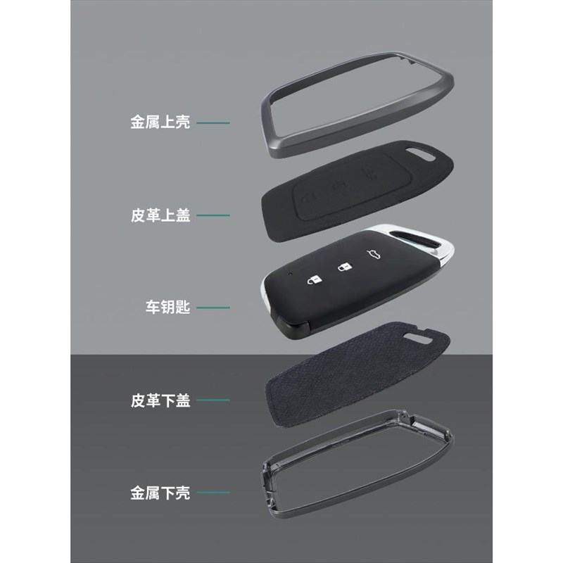 适用于新宝骏rm5钥匙宝骏rs3/rs5/rc6汽车保护壳包金属包