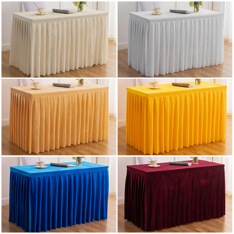 订做会议室桌布长方形长条商务展会签到台裙加厚绒布艺桌罩,居家布艺,桌布,淘宝优惠券,粉丝福利购,淘宝优惠卷