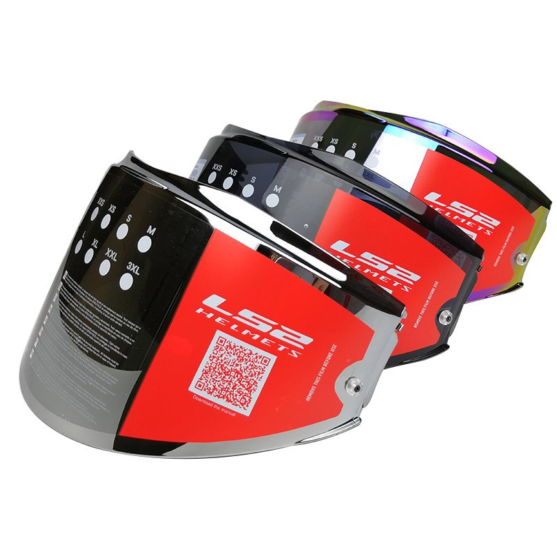 ls2头盔原厂镜片FF313/906/370/394/399/900/902/345揭面盔茶色