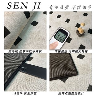 轻奢客厅地垫茶几毯大面积卧室地垫家用防滑地垫耐脏支持定制 新款