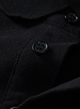 新款奔驰SA工装长袖T恤黑色4s店销售服务顾问工作服POLO衫夹克