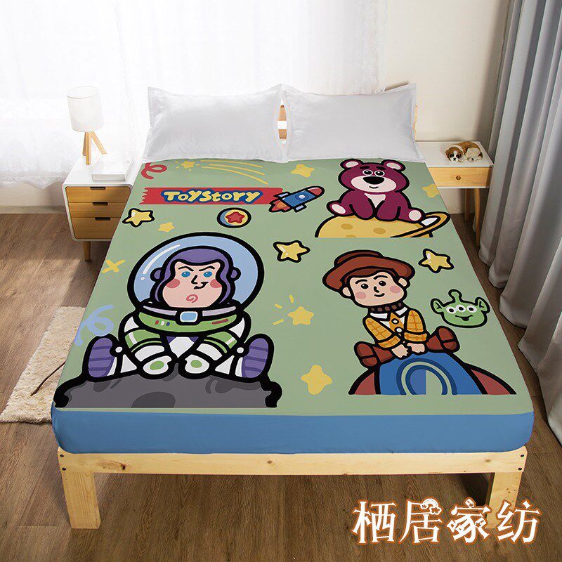 卡通玩具总动员儿童百搭床笠床垫保护套1.5m双人床防尘罩床上用品