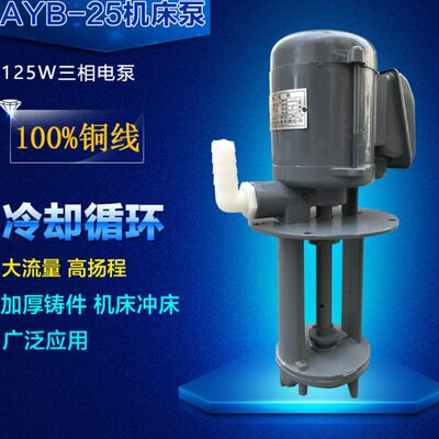 AYB-25/125W 三相电泵/抽油泵/焊机床冷却泵/铣床线切割循环水泵