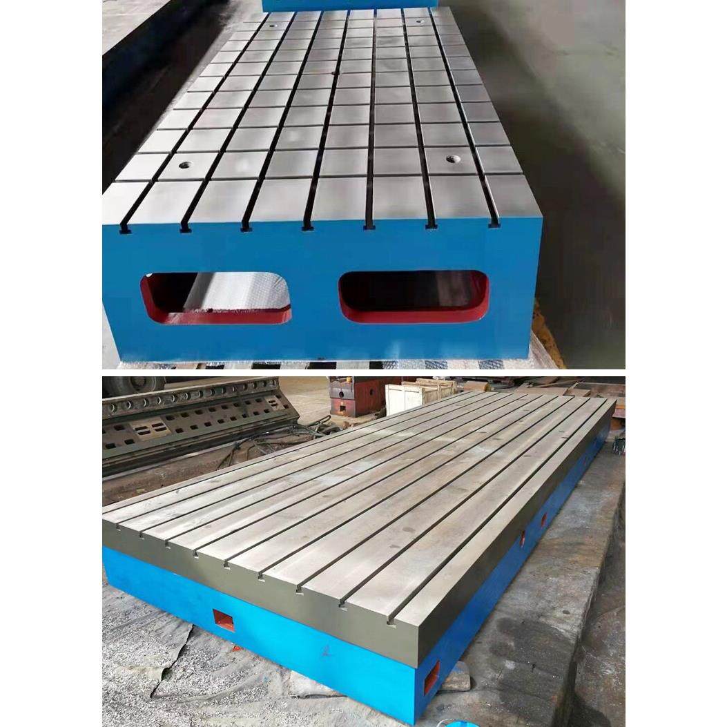 铸铁平板研磨高精度画线平台焊接测量检验T型槽钳工装配工作平台