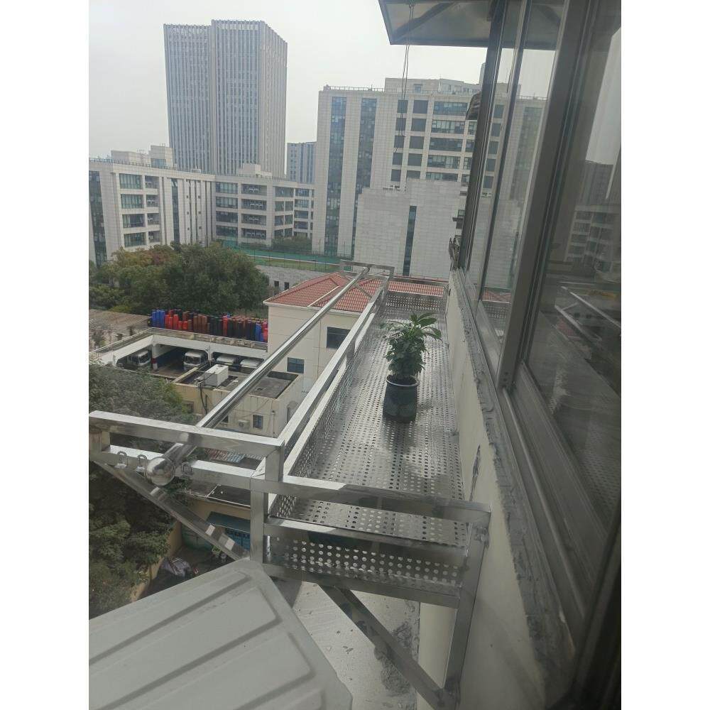 不锈钢阳台花架架挂式阳台花架窗台室外花盆架栏杆可定制上门安装