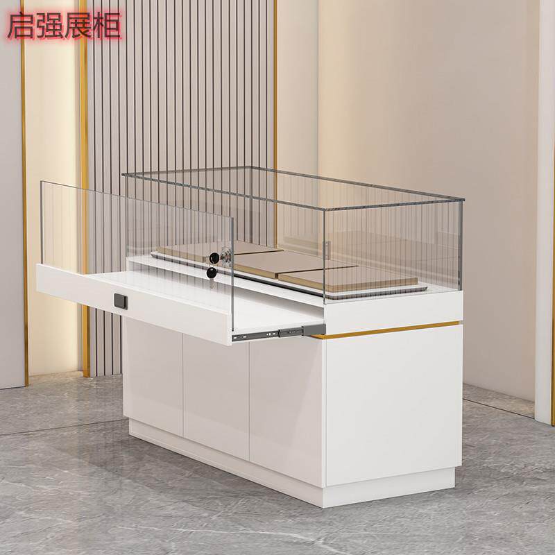 产品展厅陈列柜商场玻璃柜台样品展柜博物馆古董珠宝首饰品展示柜