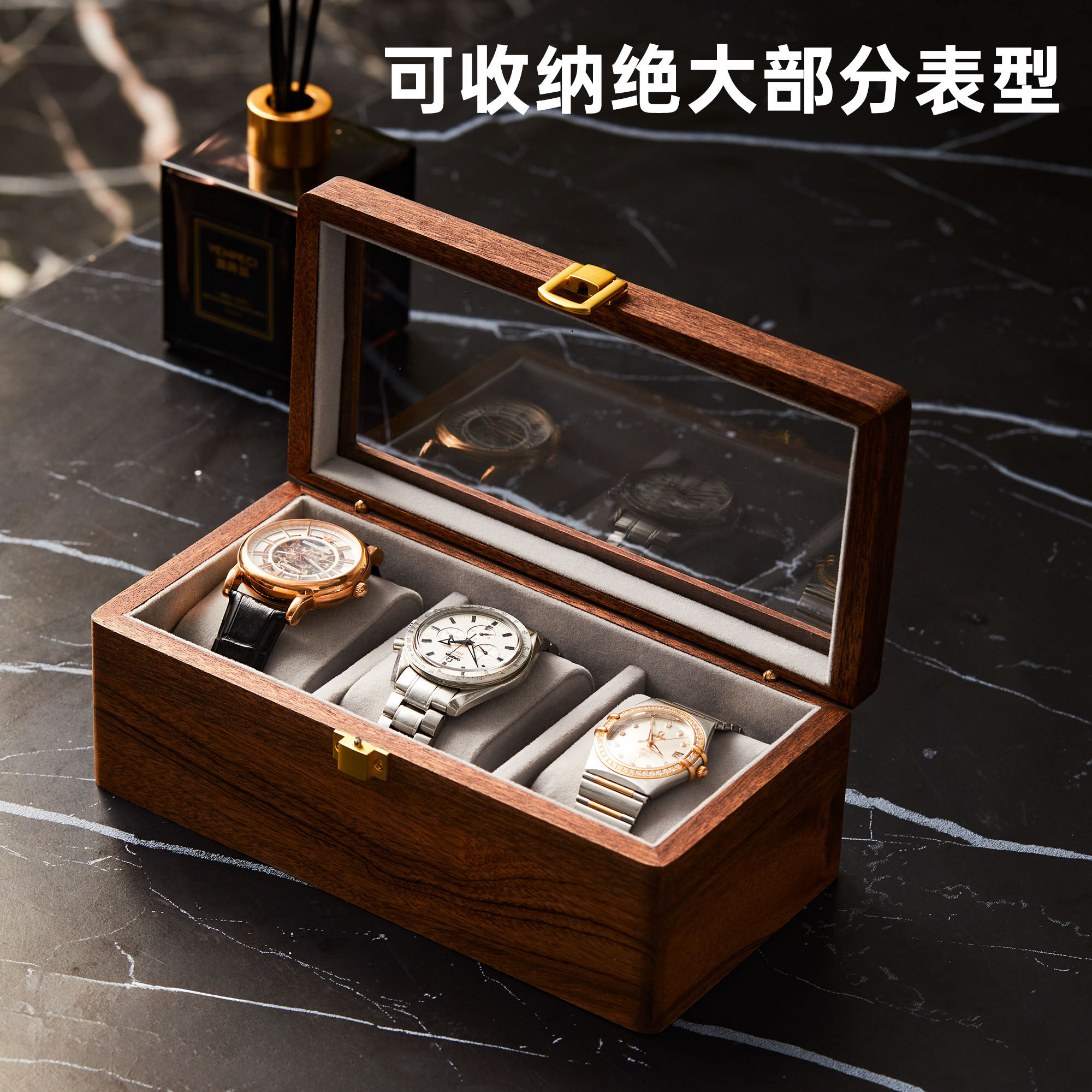 实木手表收纳盒手表收纳图片