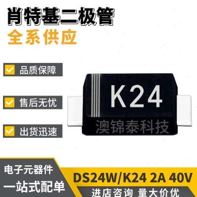 DS24W/DSK24 丝印K24 SOD-123FL SS24 肖特基二极管2A 40V 1N5819