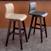 北欧轻奢实木吧台椅酒吧椅高脚凳家用靠背吧椅咖啡厅奶茶店椅简约