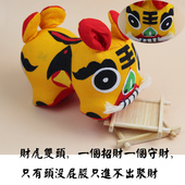 双头招财虎布老虎出国礼品中国特色小礼品送老外手工艺品生日礼物