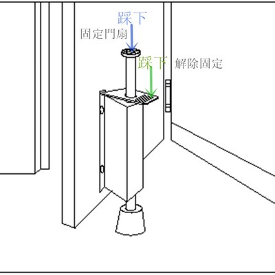 不锈钢脚踩门吸定门器脚踏门阻门制动器任意角度固定门塞门档门卡